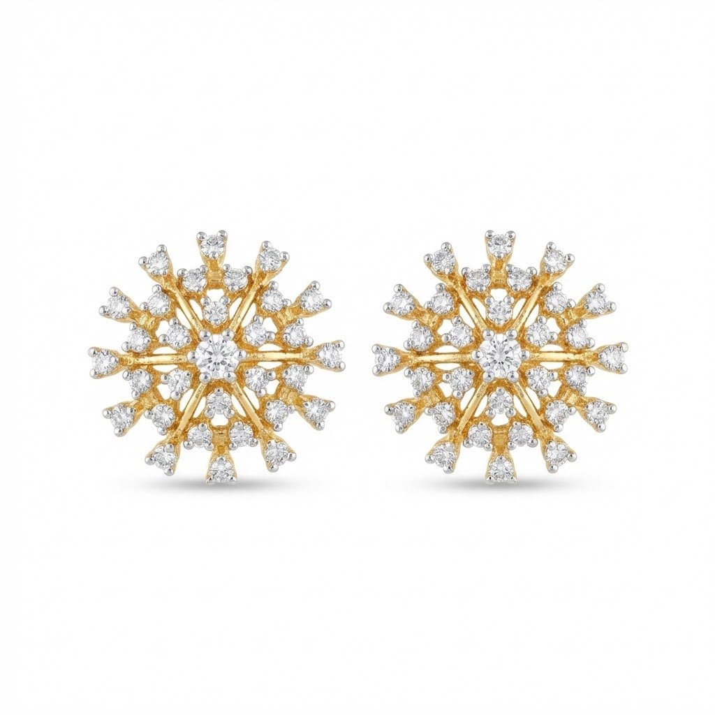 Starburst Crystal Stud Earrings