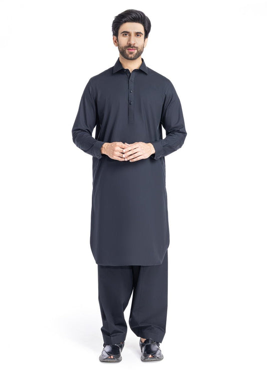 Black - Cotton - Shalwar Suit - (MP2PSBW25ADD6) - Pehnaawaa