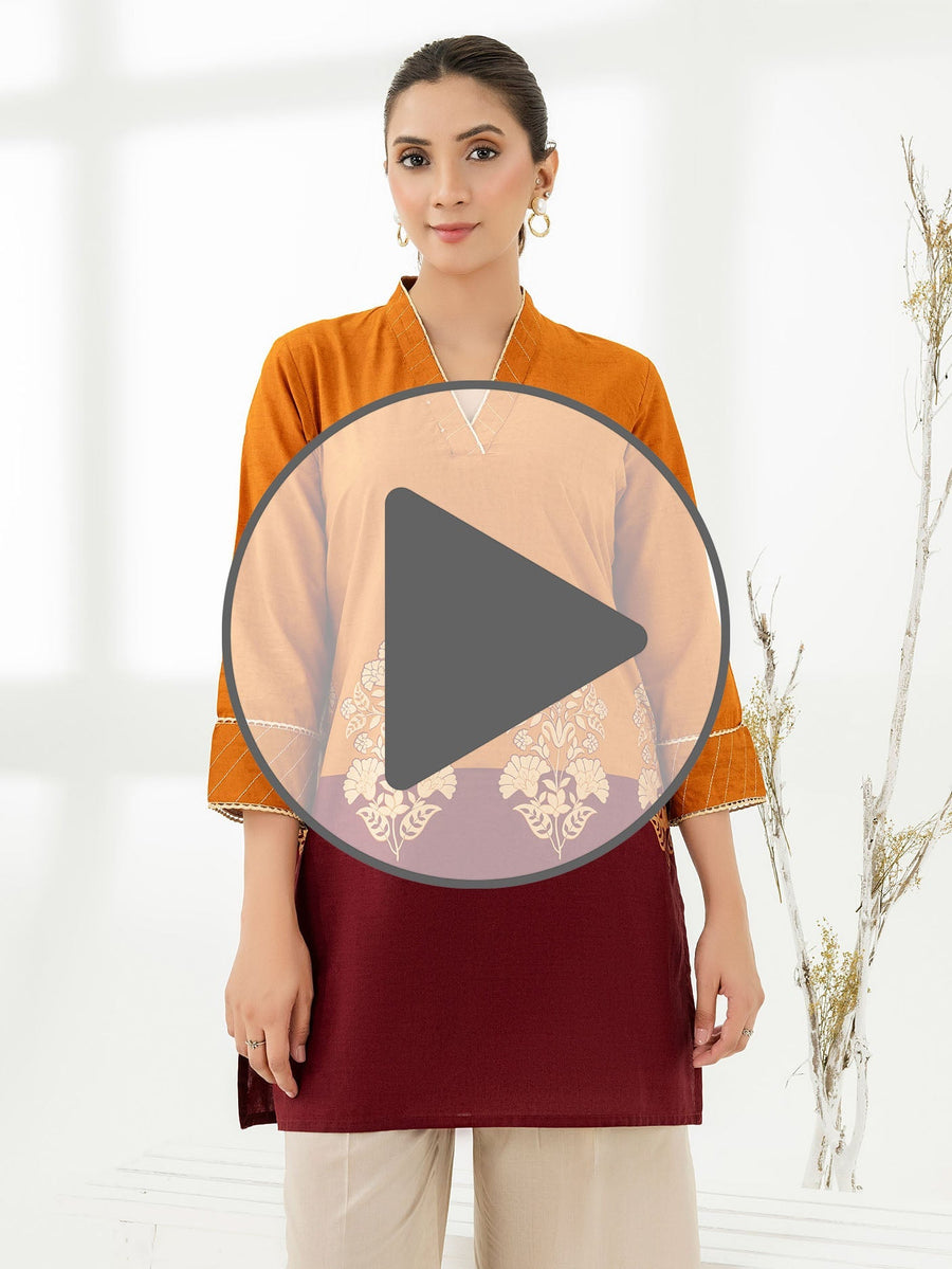 Cambric Kurti - Paste Print (Pret) - Pehnaawaa