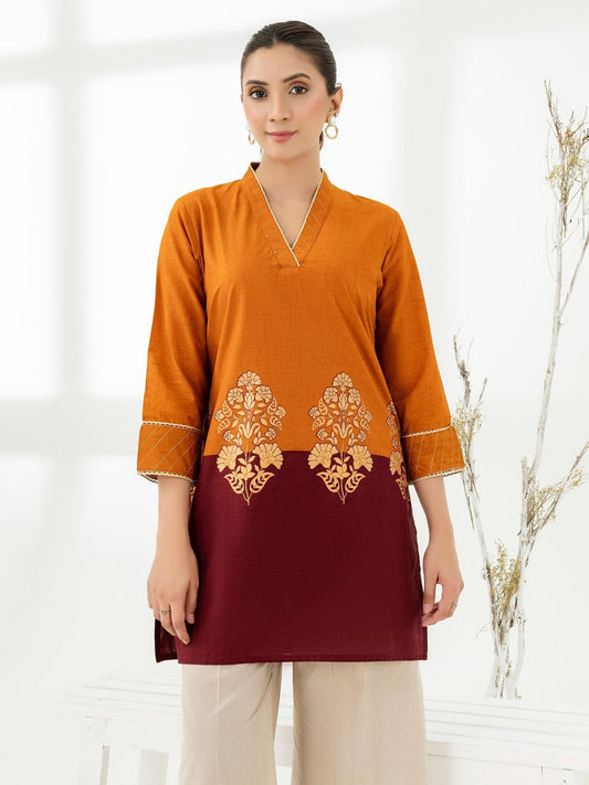 Cambric Kurti - Paste Print (Pret) - Pehnaawaa