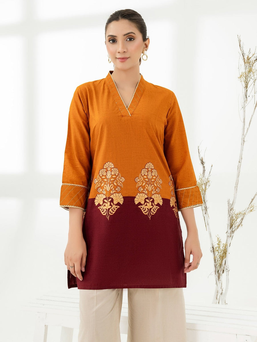 Cambric Kurti - Paste Print (Pret) - Pehnaawaa