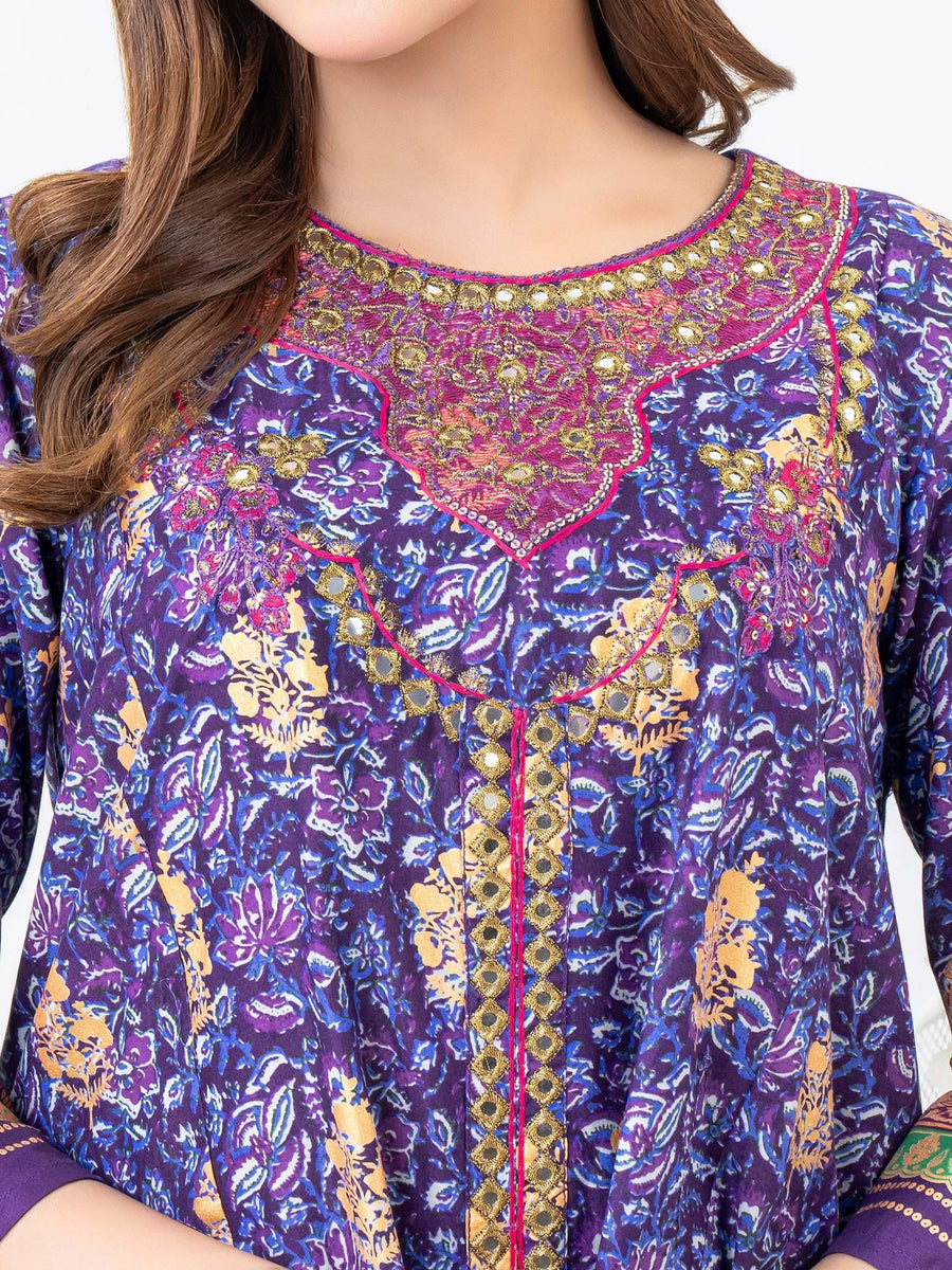 Cambric Pishwas - Embroidered (Pret) - Pehnaawaa