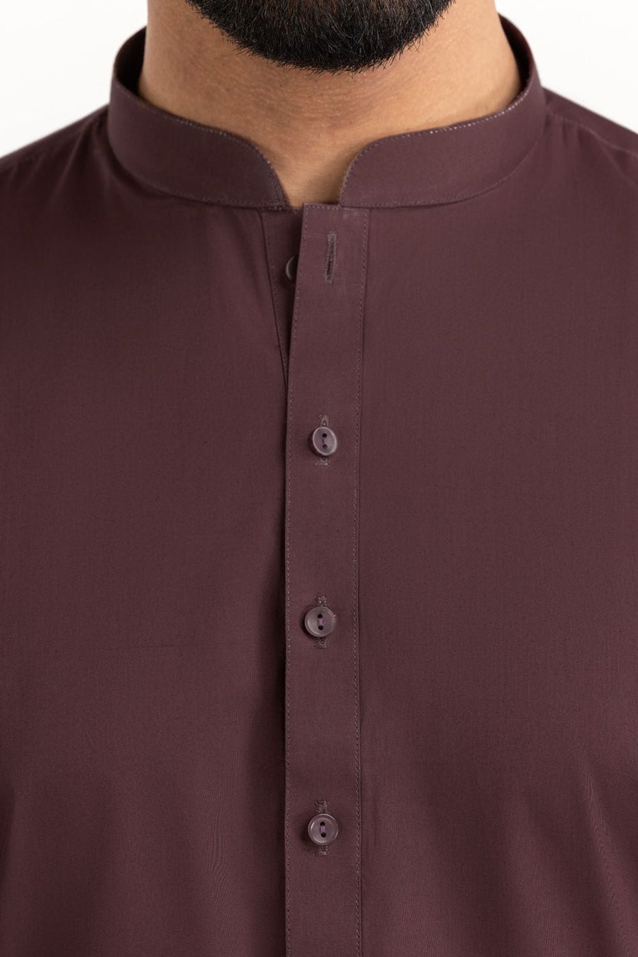 Off-White Cotton 2-Piece Men's Kurta | Classic Collar Silhouette