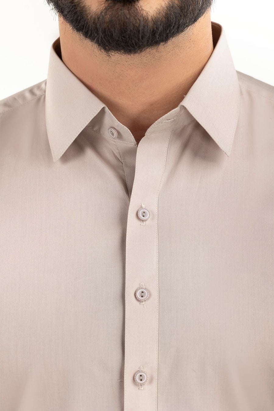 Off-White Cotton 2-Piece Men's Kurta | Classic Collar Silhouette