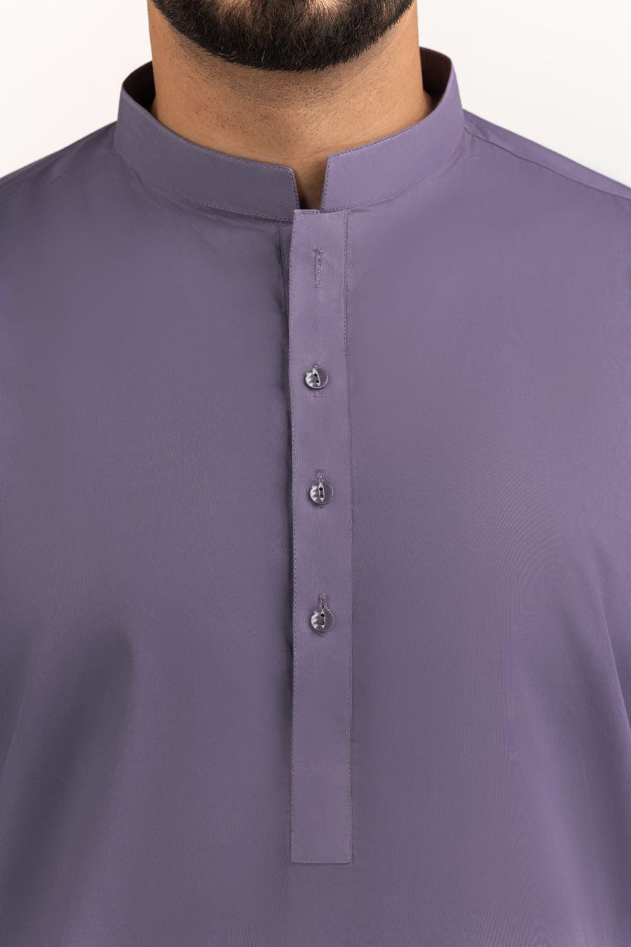 Off-White Cotton 2-Piece Men's Kurta | Classic Collar Silhouette