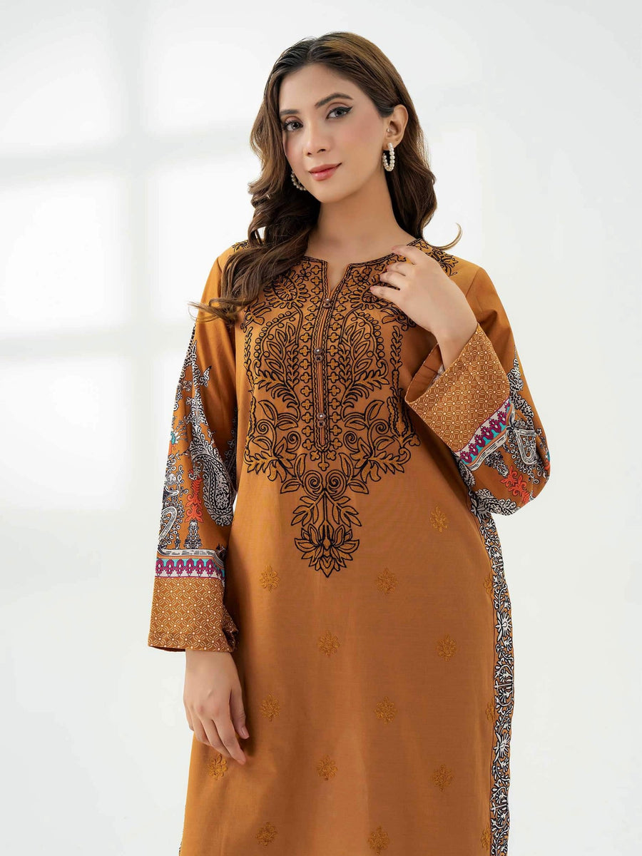 Cotton Shirt - Embroidered (Pret) - Pehnaawaa