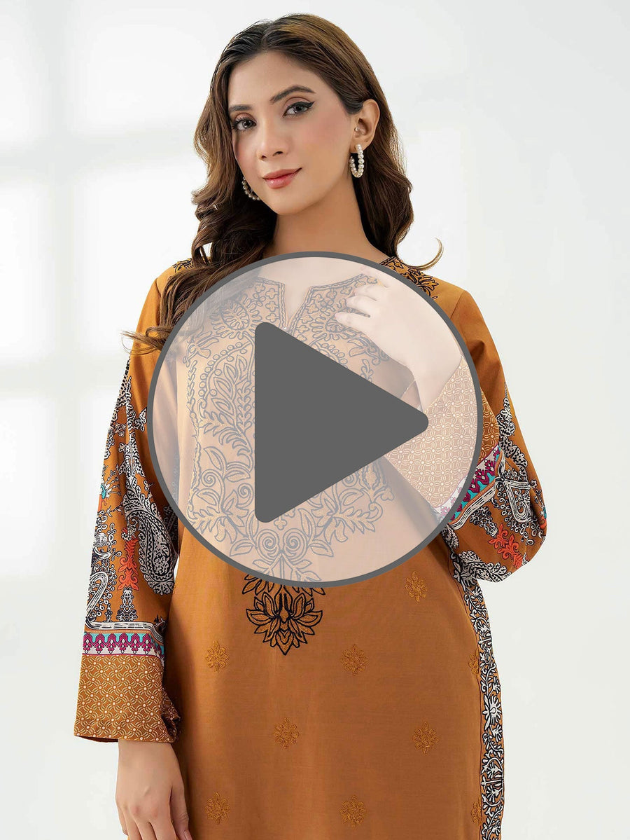 Cotton Shirt - Embroidered (Pret) - Pehnaawaa