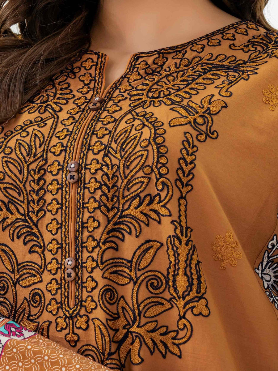 Cotton Shirt - Embroidered (Pret) - Pehnaawaa