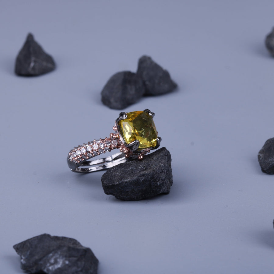 Cubic Zircons Oxidise Ring - Pehnaawaa