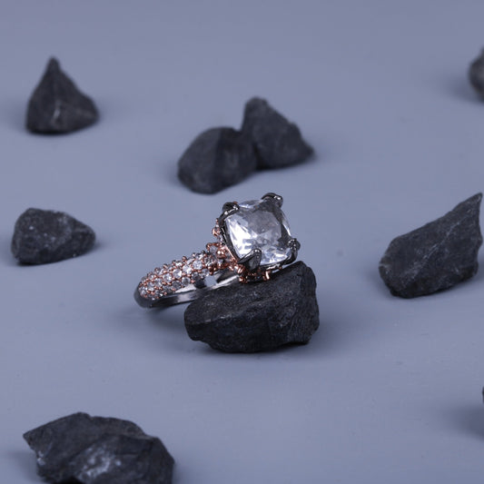 Cubic Zircons Oxidise Ring - Pehnaawaa