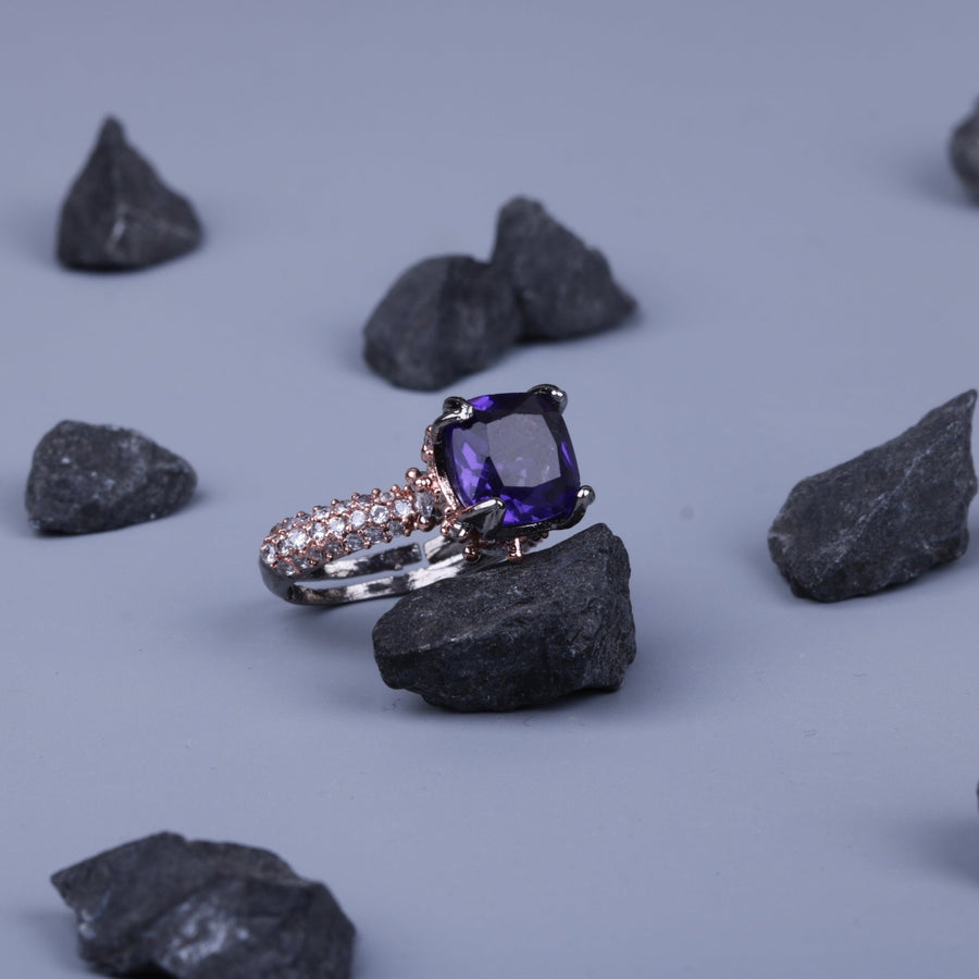 Cubic Zircons Oxidise Ring - Pehnaawaa