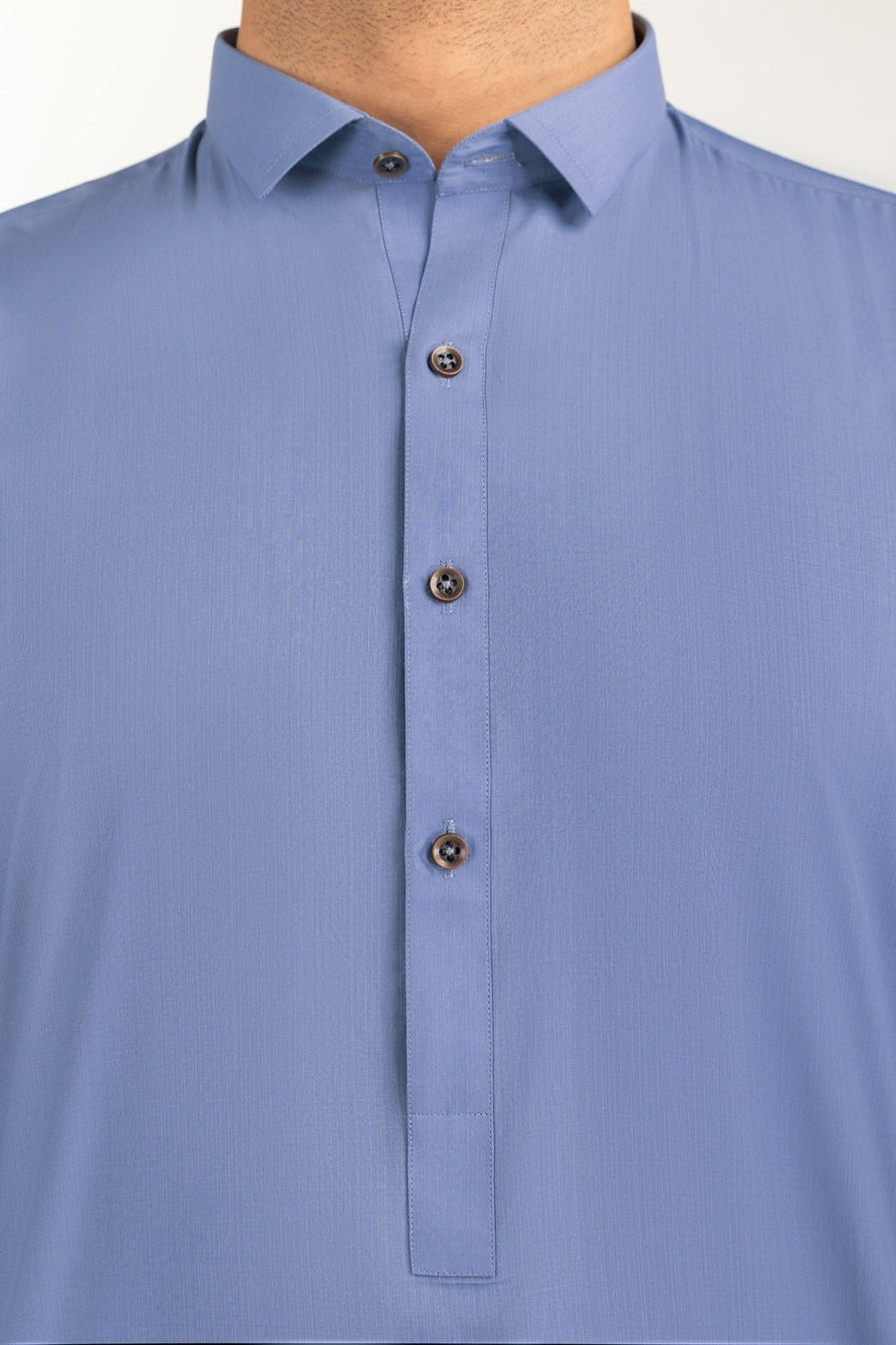 Olive Cotton 2-Piece Men's Kurta | Button-Front Collar