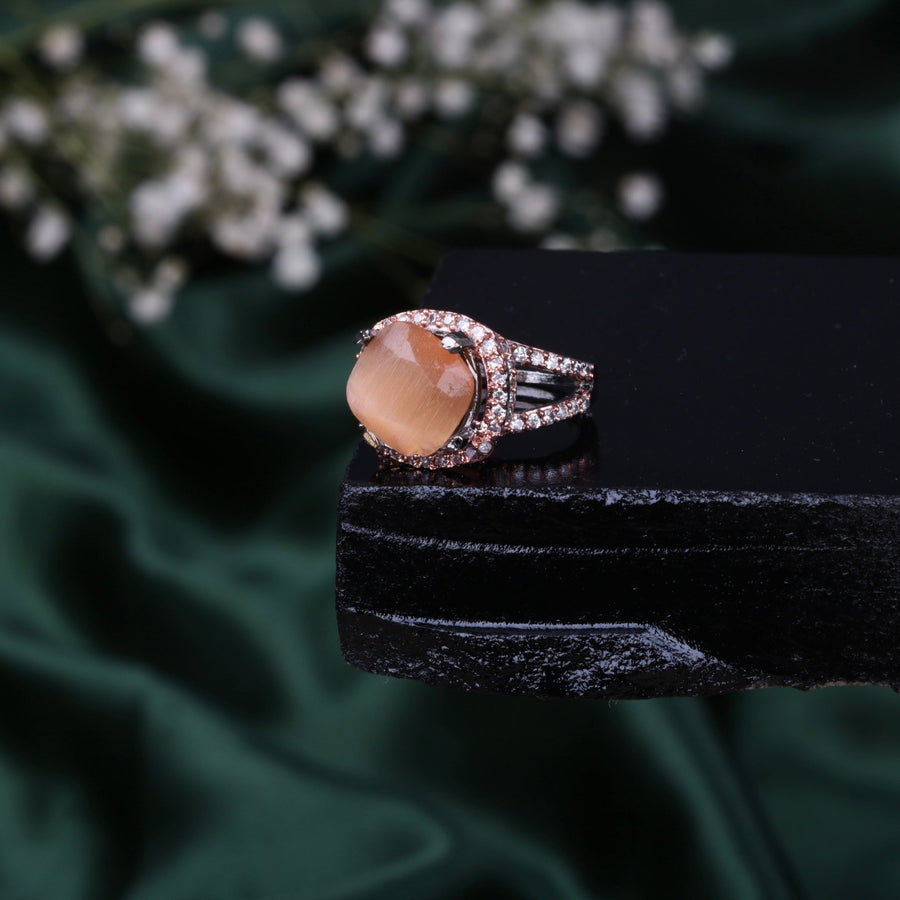 Delicate Oxidise Ring - Pehnaawaa