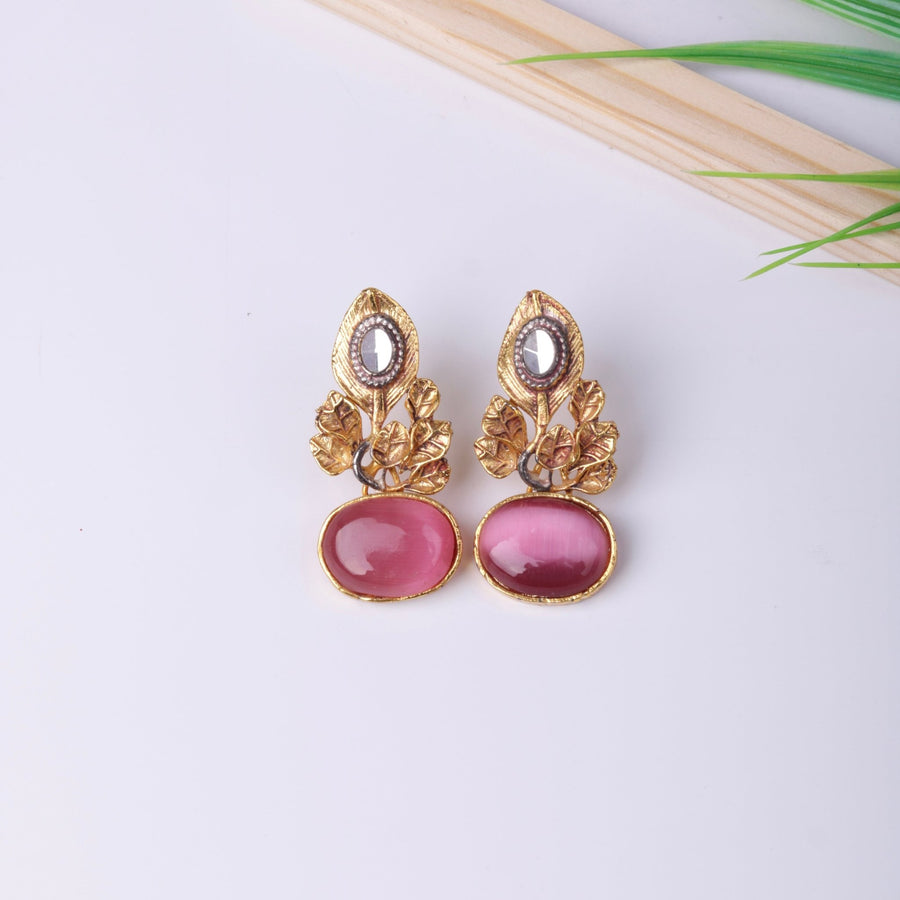 Designer's Leaf Studs - Pehnaawaa