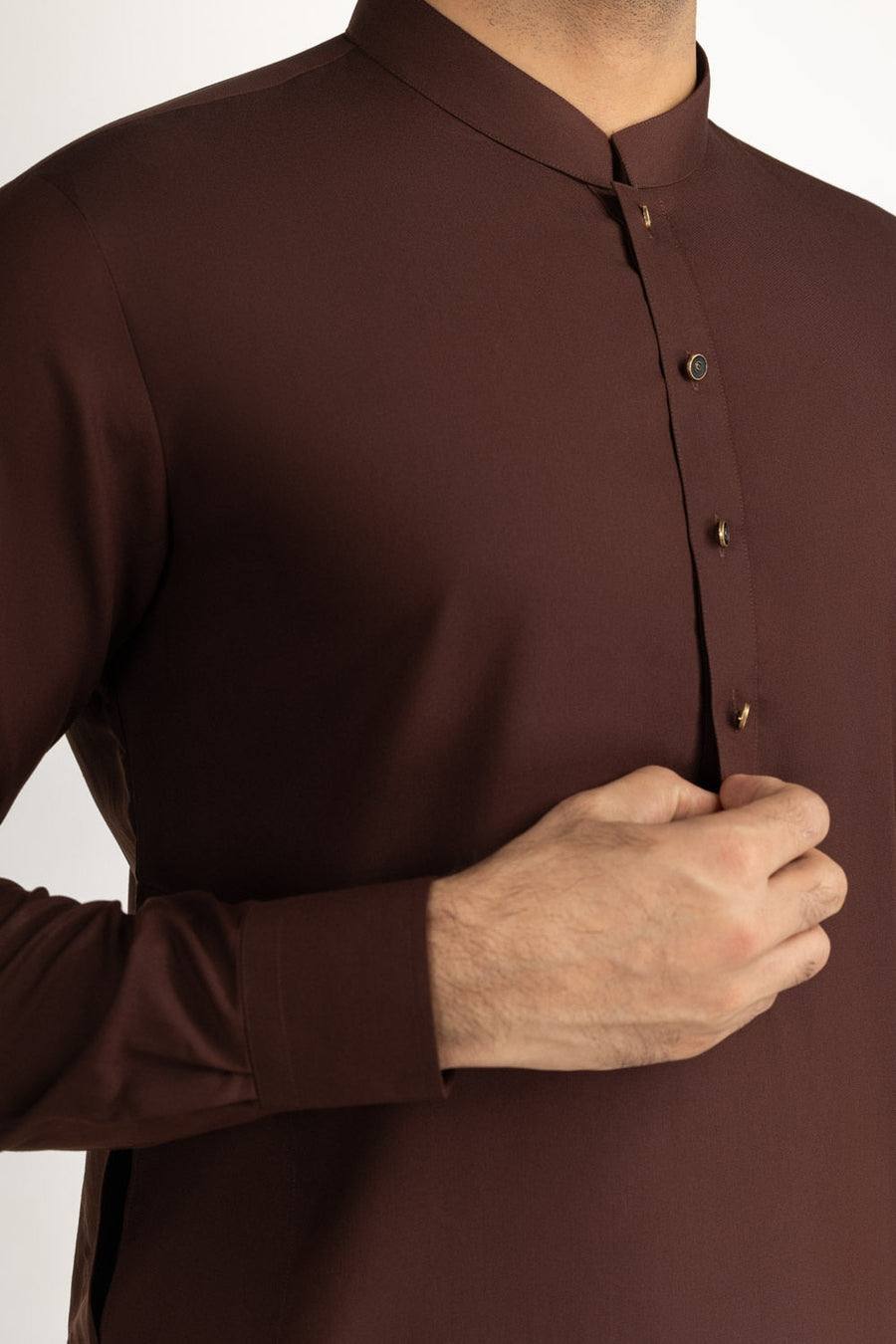 Lilac Cotton 2-Piece Kurta Set | Half-Button Placket