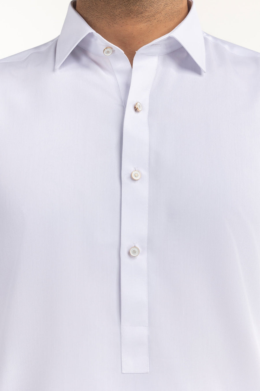 Lilac Cotton 2-Piece Kurta Set | Half-Button Placket