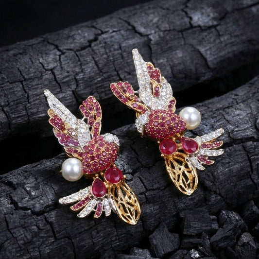 Elegant Parrot Earring - Pehnaawaa