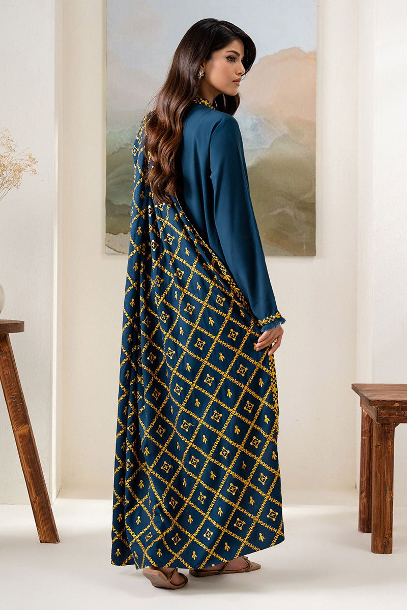SAGE BLUE-2PC(SHIRT & DUPPATA) - Pehnaawaa