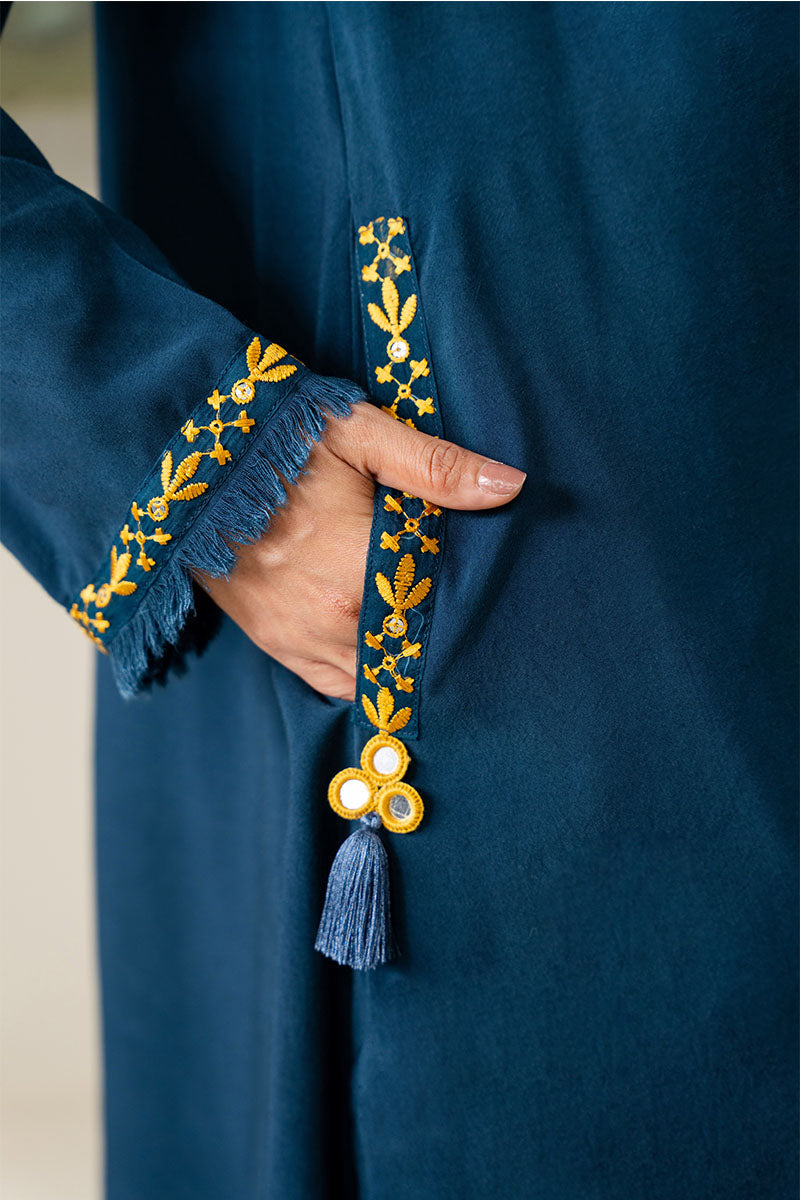 SAGE BLUE-2PC(SHIRT & DUPPATA) - Pehnaawaa