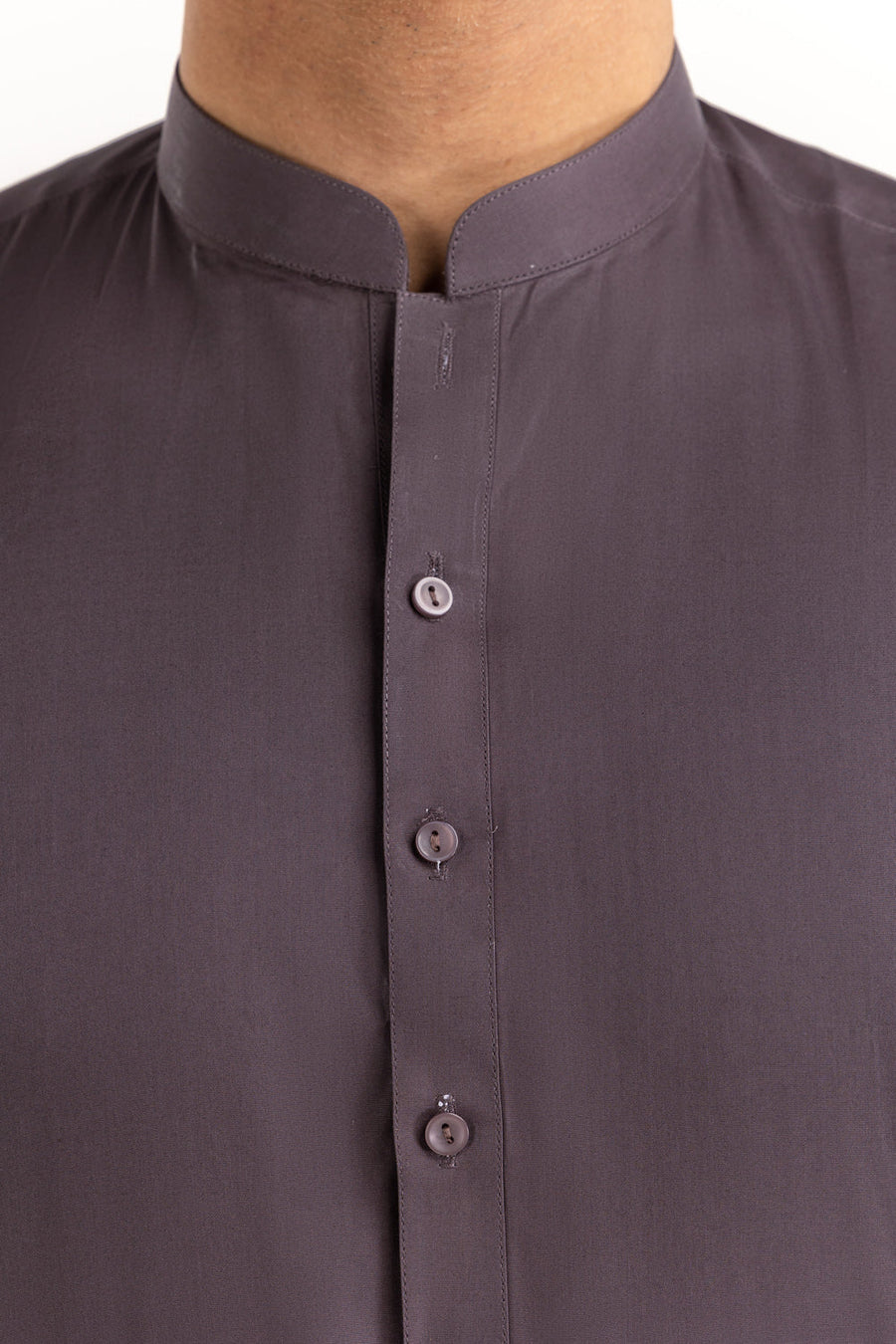 Off-White Cotton 2-Piece Kurta | Minimalist Button-Front Design