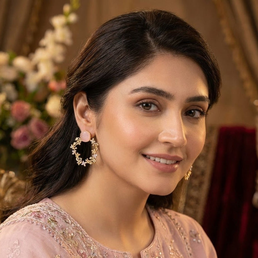 Flourish Pearl Earrings - Pehnaawaa