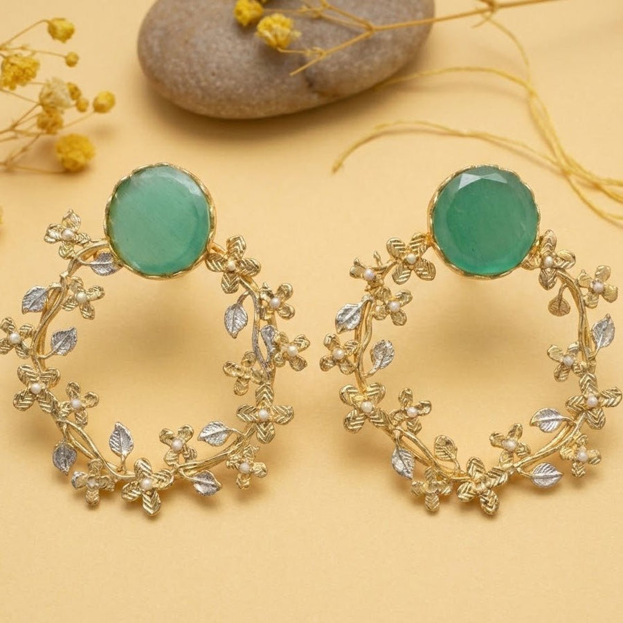Flourish Pearl Earrings - Pehnaawaa