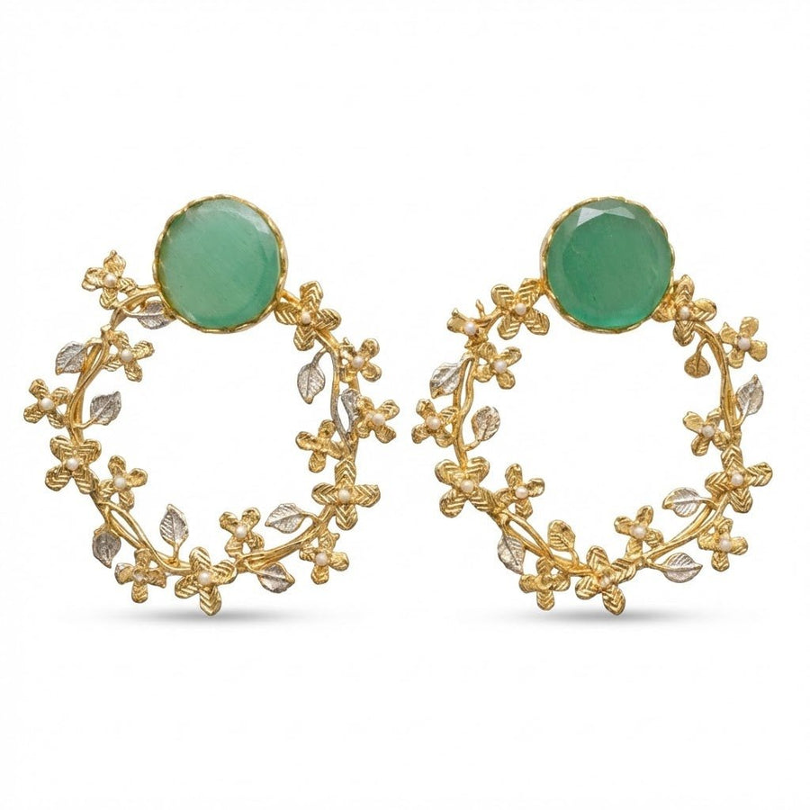 Flourish Pearl Earrings - Pehnaawaa
