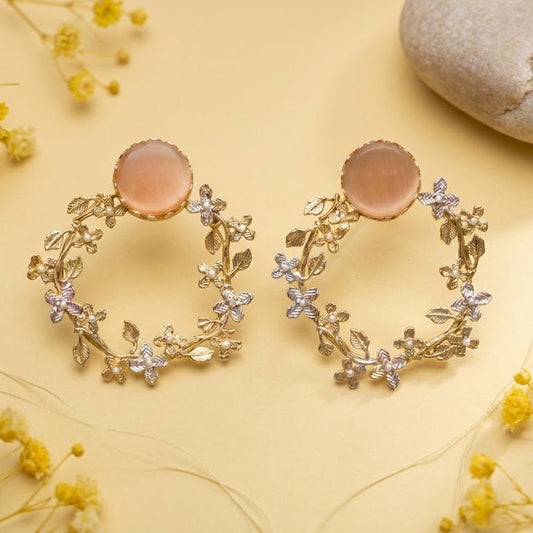 Flourish Pearl Earrings - Pehnaawaa