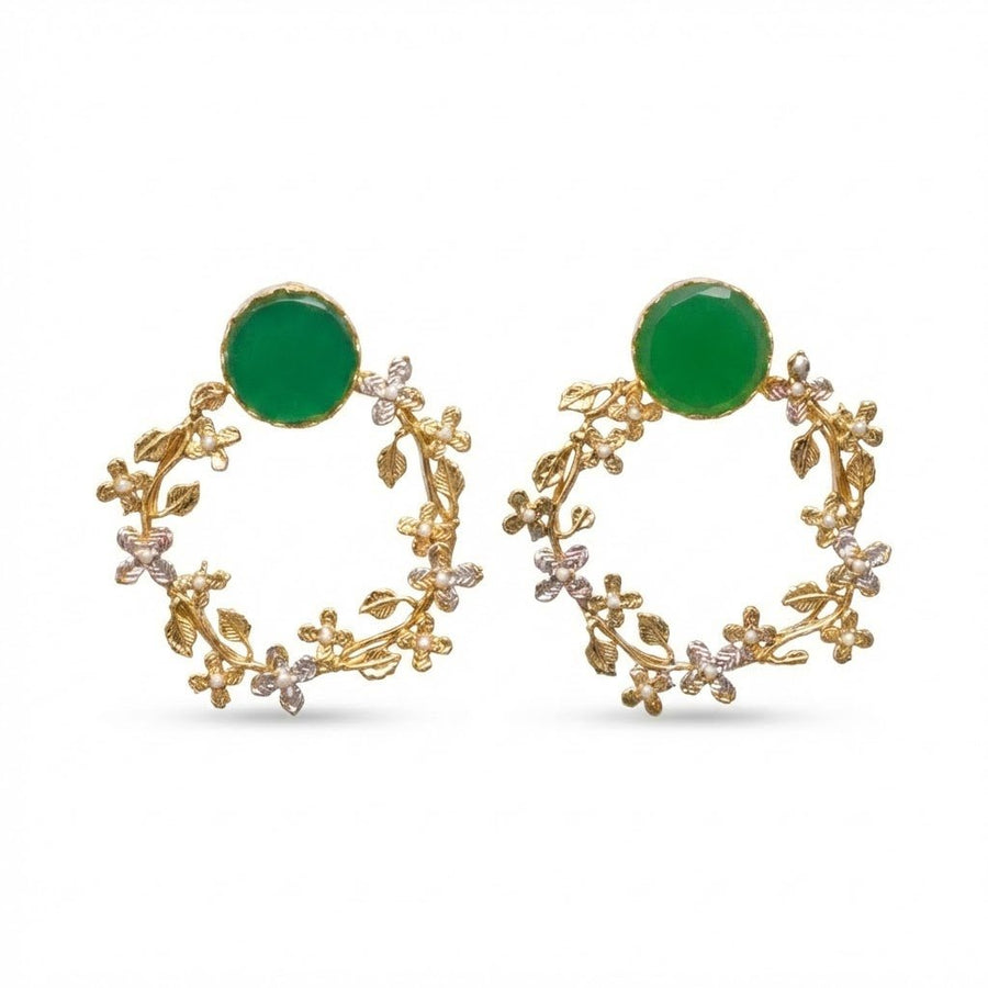 Flourish Pearl Earrings - Pehnaawaa