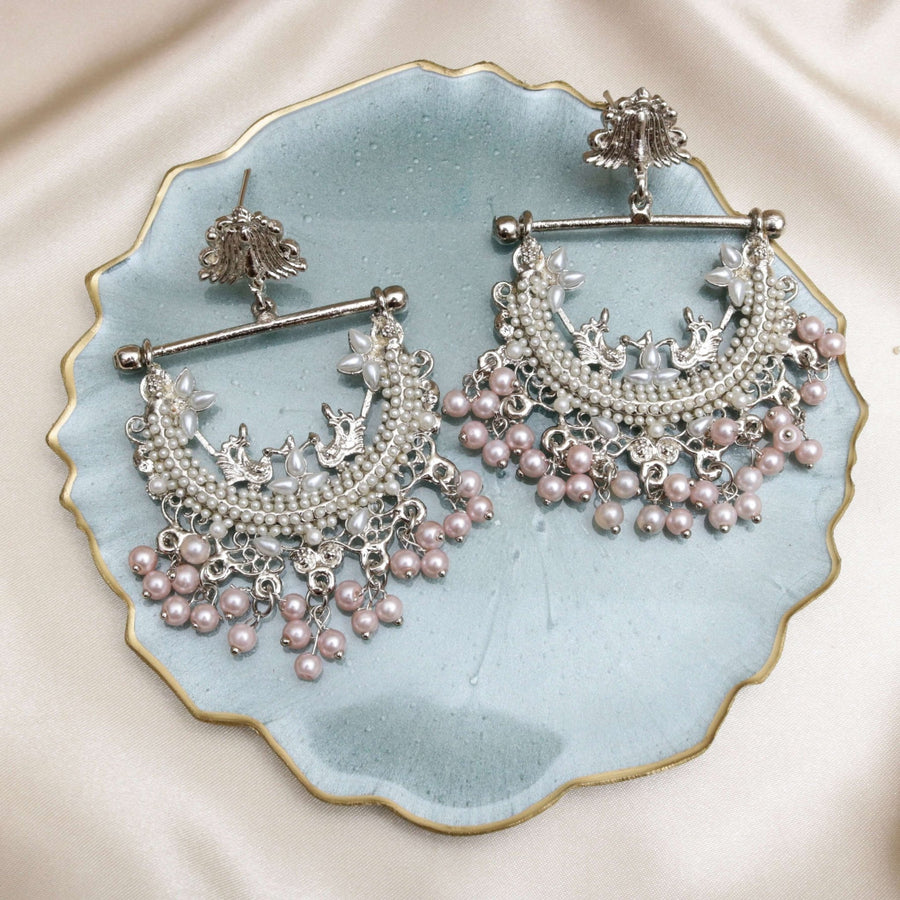 HALF CUT PEACOCK EARRINGS - Pehnaawaa