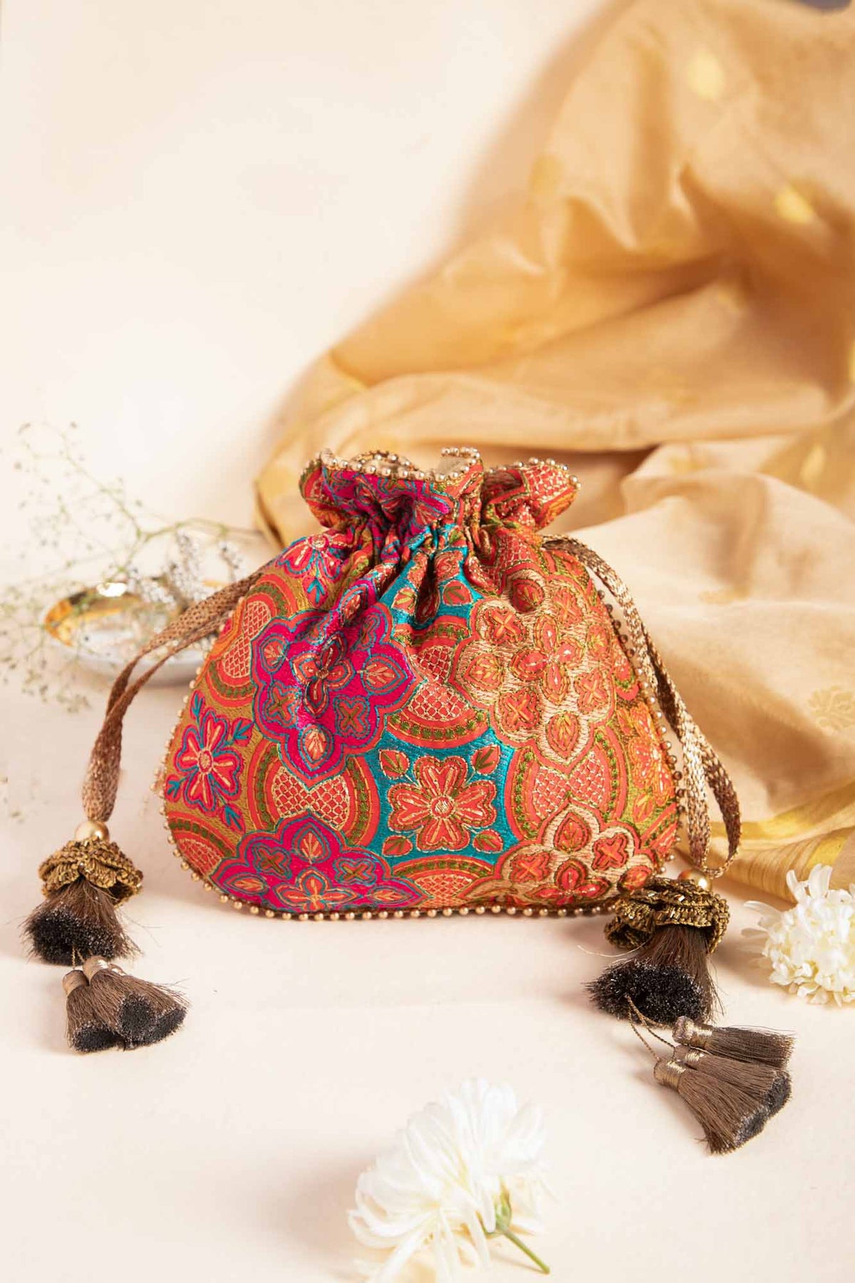 Kutch Embroidered Potli Bag