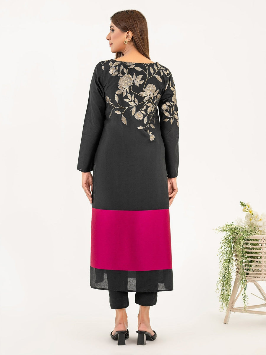 Jacquard Shirt - Embroidered(Pret) - Pehnaawaa