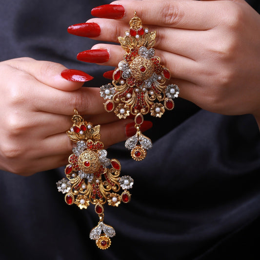 Kairi Zirconia with Crystal Earing 02 - Pehnaawaa