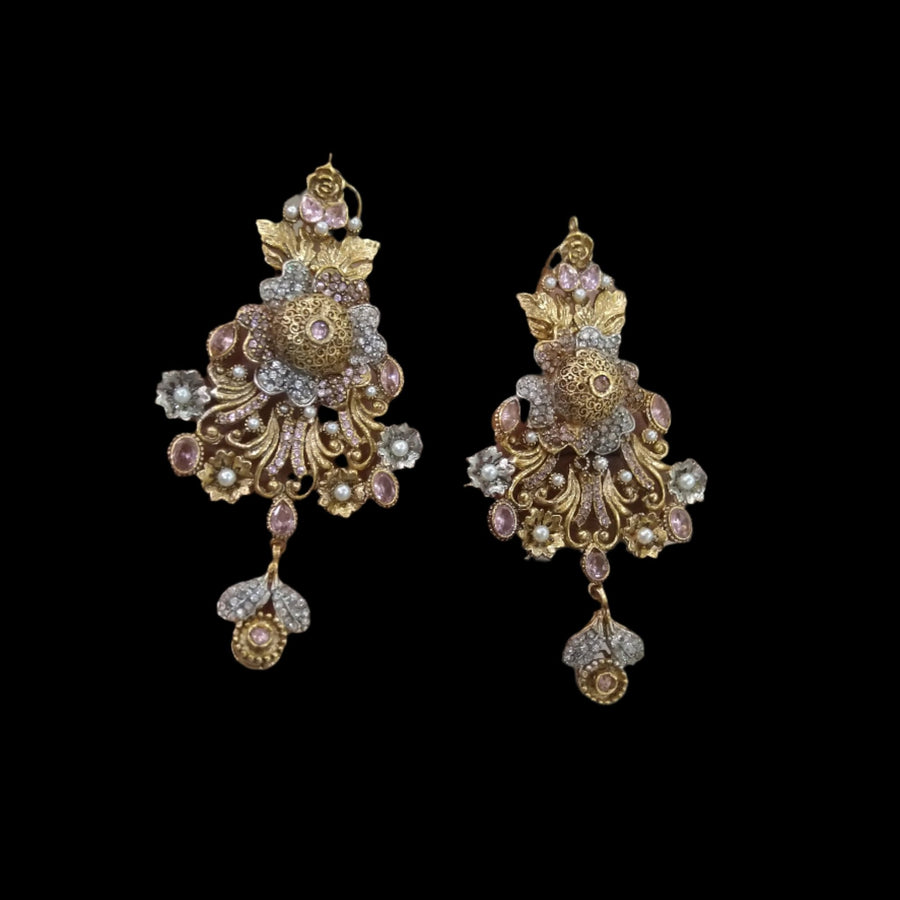 Kairi Zirconia with Crystal Earing 02 - Pehnaawaa