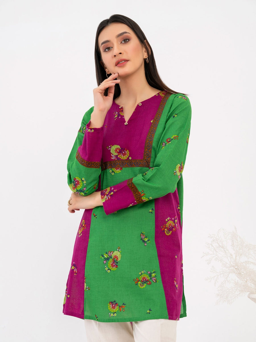 Khaddar Kurti - Printed (Pret) - Pehnaawaa