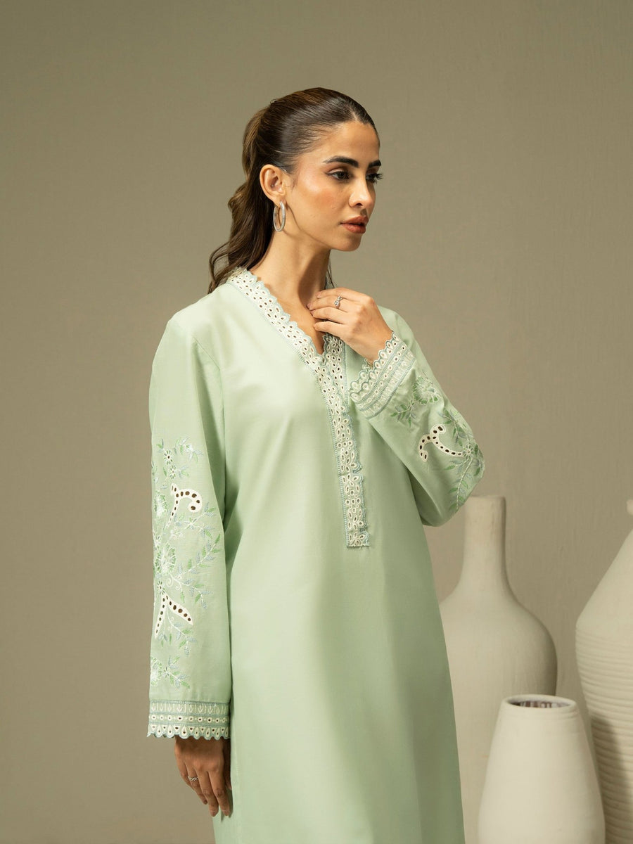 Khaddar Shirt - Embroidered (Pret) - Pehnaawaa