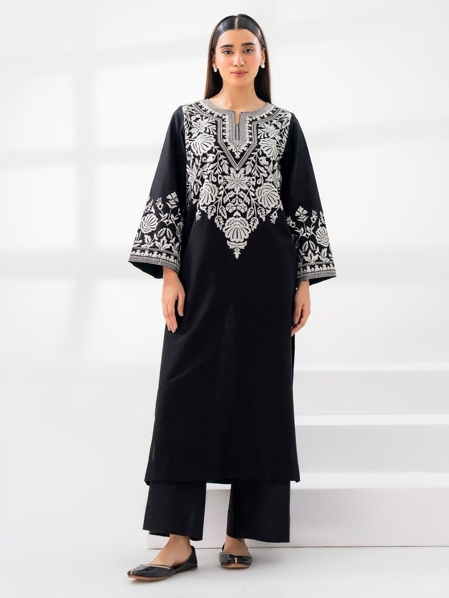 Khaddar Shirt - Embroidered (Pret) - Pehnaawaa