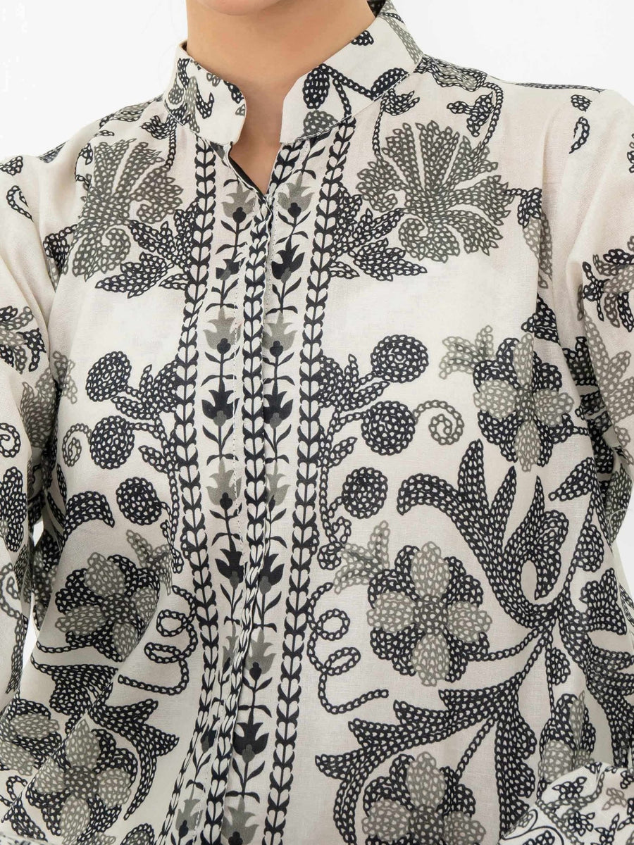 Khaddar Shirt - Printed (Pret) - Pehnaawaa