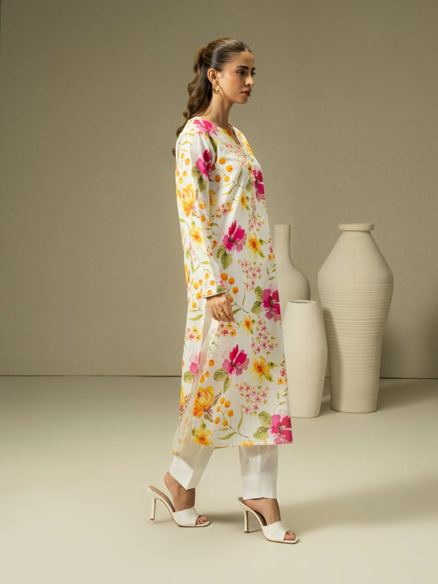 Khaddar Shirt - Printed (Pret) - Pehnaawaa