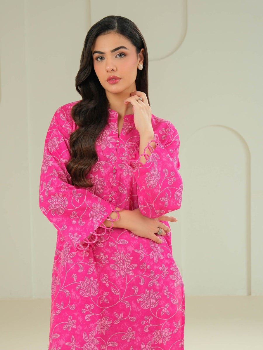 Khaddar Shirt - Printed (Unstitched) - Pehnaawaa