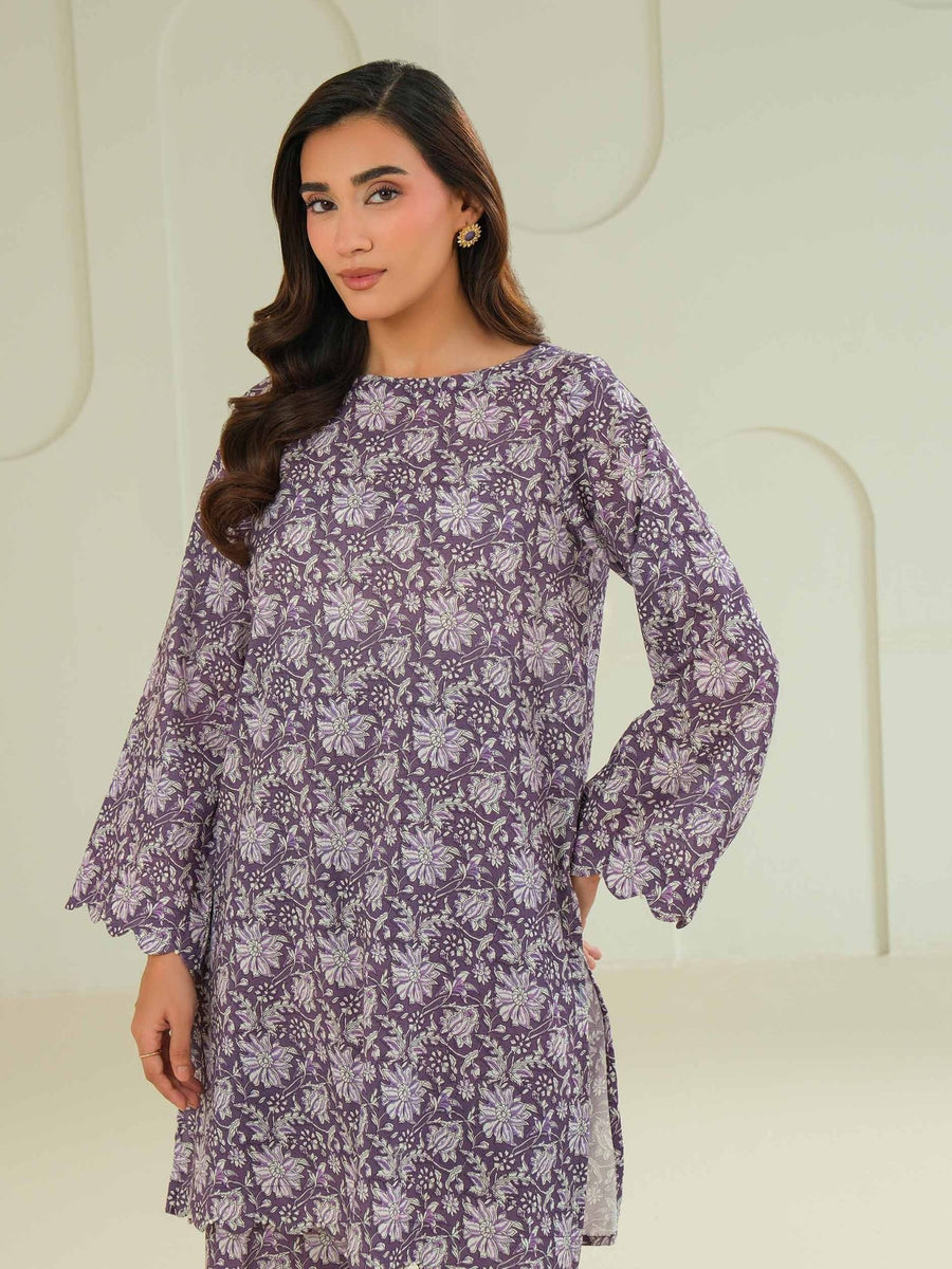 Khaddar Shirt - Printed (Unstitched) - Pehnaawaa
