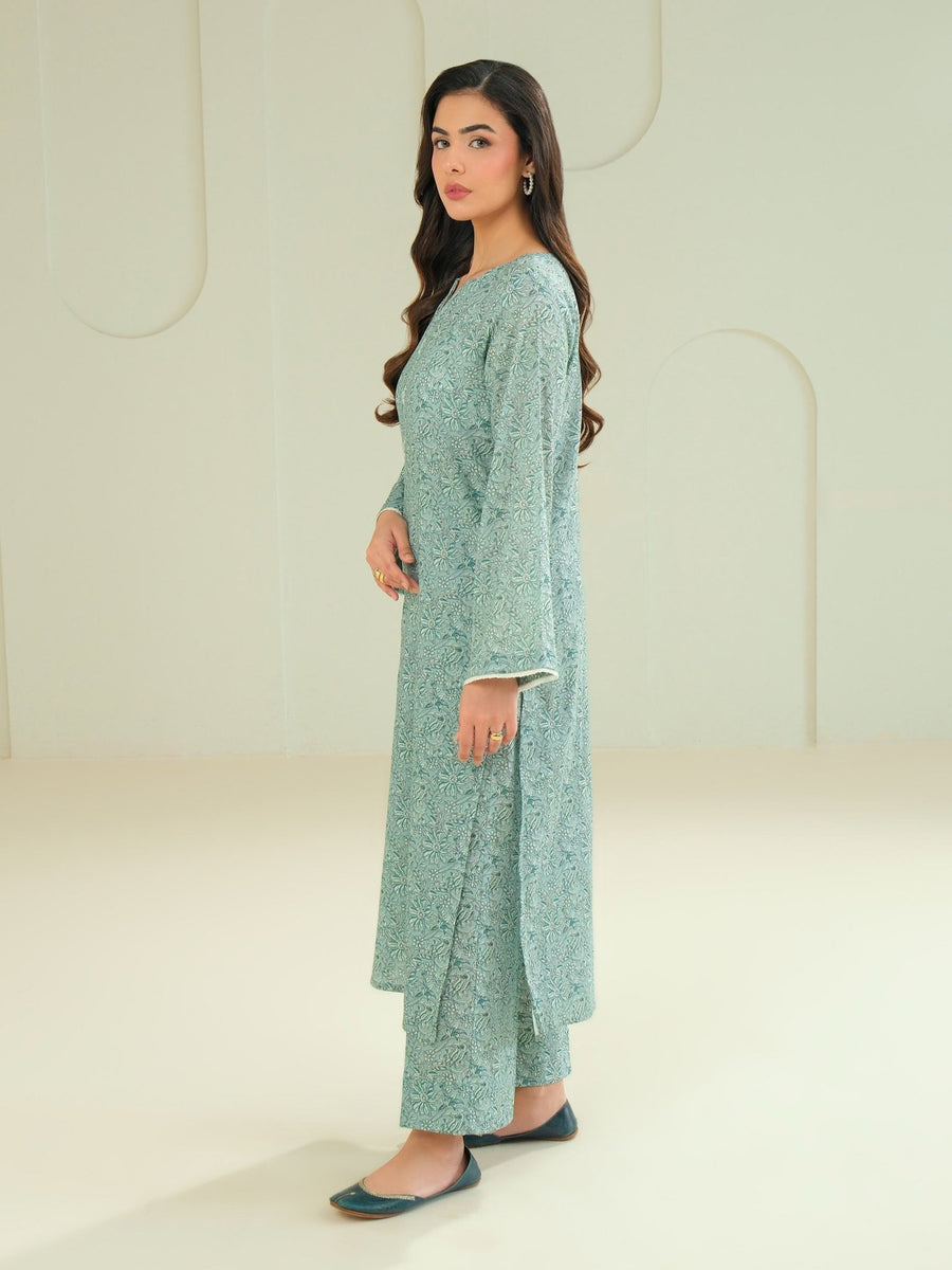 Khaddar Shirt - Printed (Unstitched) - Pehnaawaa