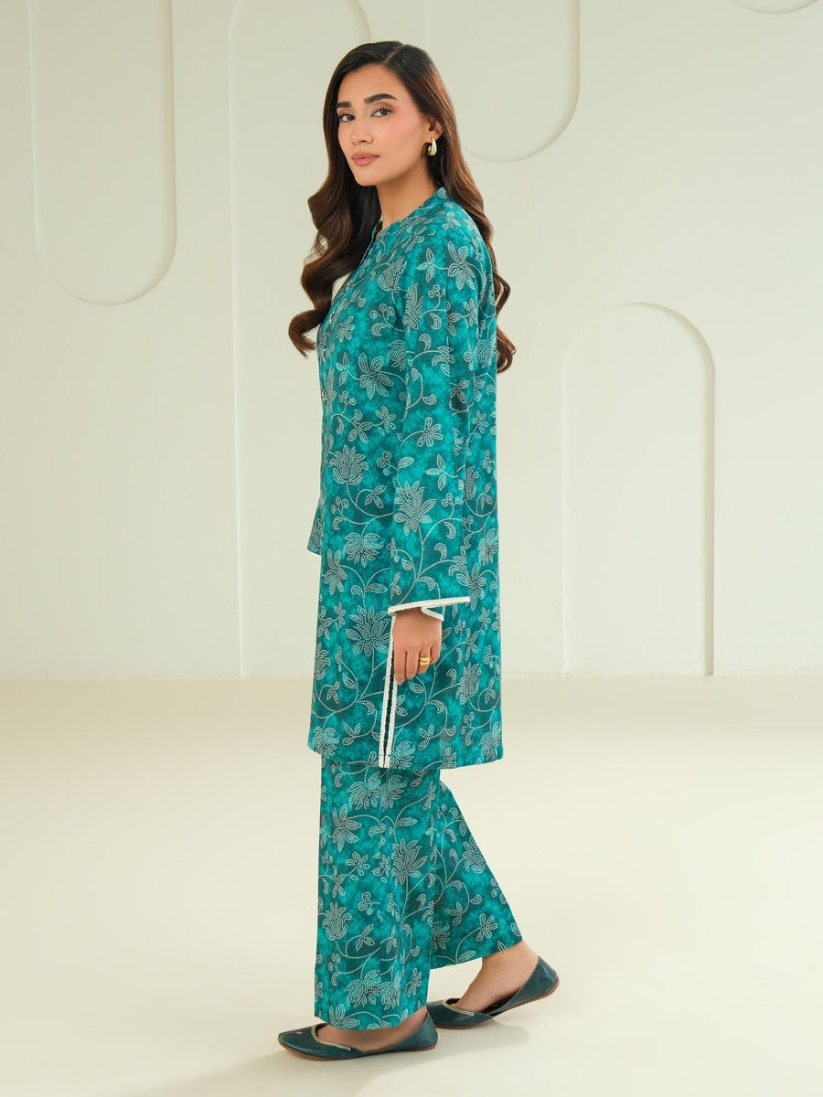 Khaddar Shirt - Printed (Unstitched) - Pehnaawaa