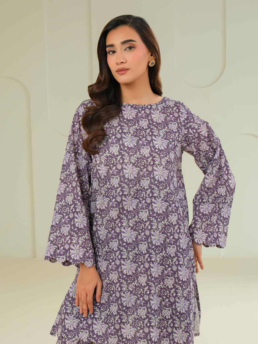Khaddar Shirt - Printed (Unstitched) - Pehnaawaa