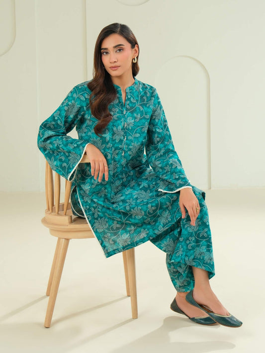 Khaddar Shirt - Printed (Unstitched) - Pehnaawaa