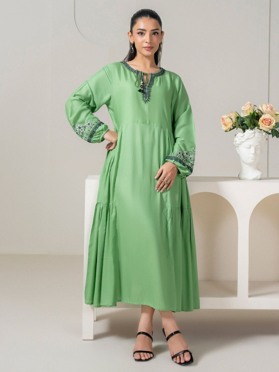 Lawn Frock - Embroidered (Pret) - Pehnaawaa