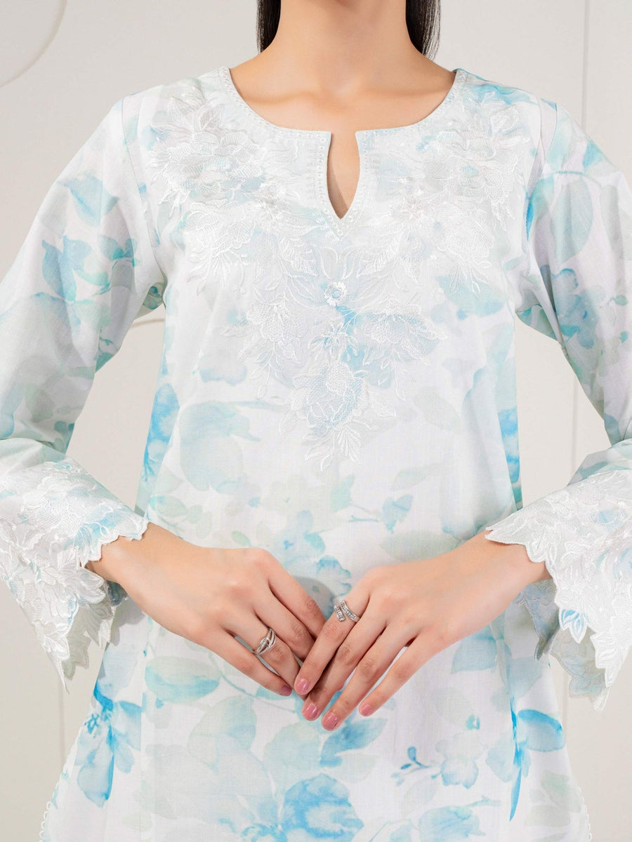 Lawn Shirt - Embroidered (Pret) - Pehnaawaa