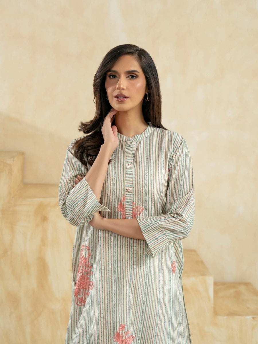 Lawn Shirt - Embroidered (Pret) - Pehnaawaa