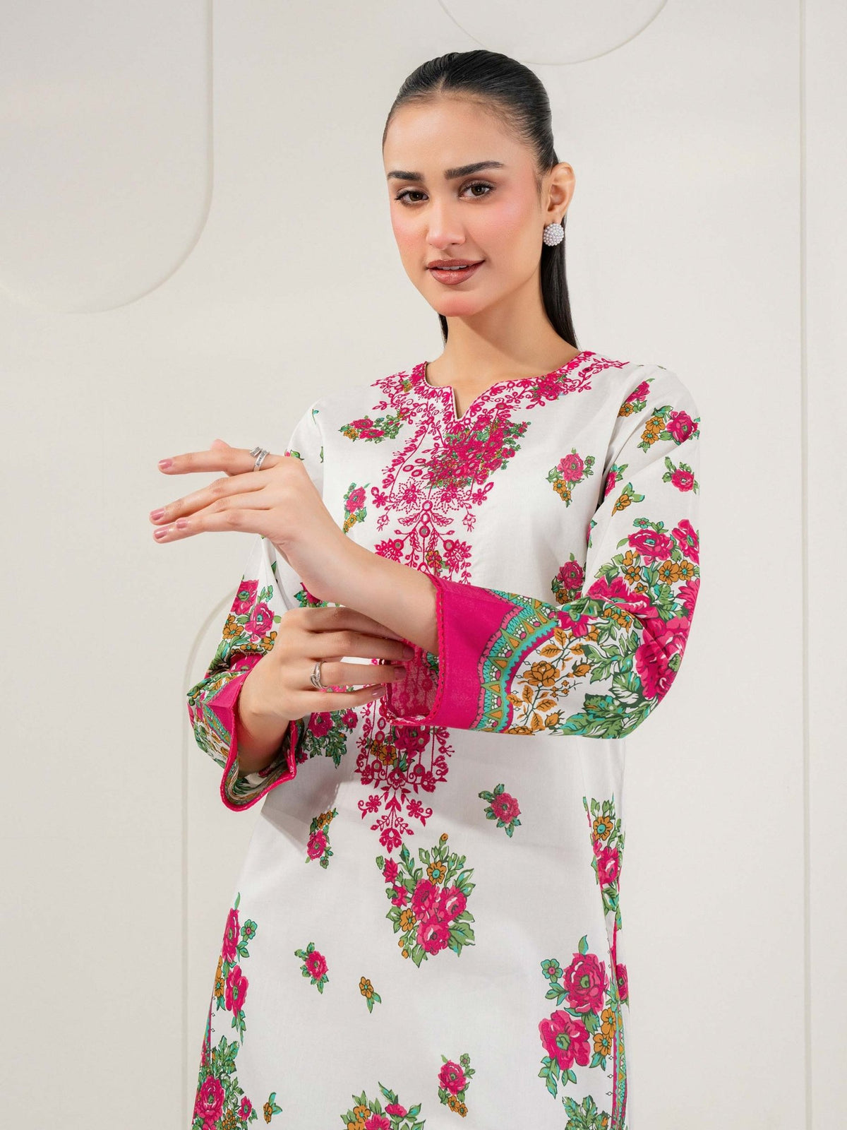 Lawn Shirt-Embroidered (Pret)