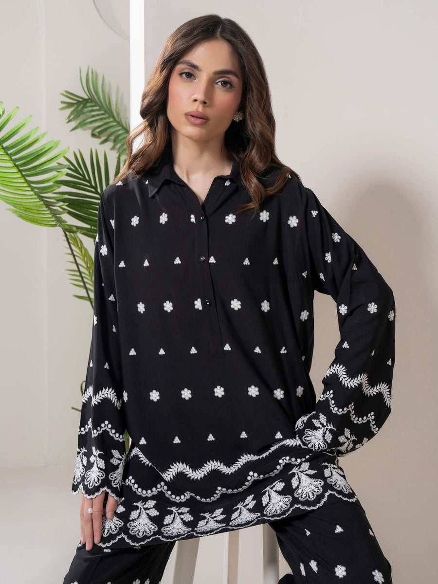 Linen Co - ord - Embroidered - Pehnaawaa